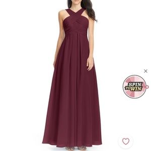 Azazie Kaleigh Bridesmaid Dress in Cabernet